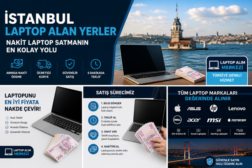 İstanbul Laptop Alan Yerler – Nakit Laptop Satmanın En Kolay Yolu